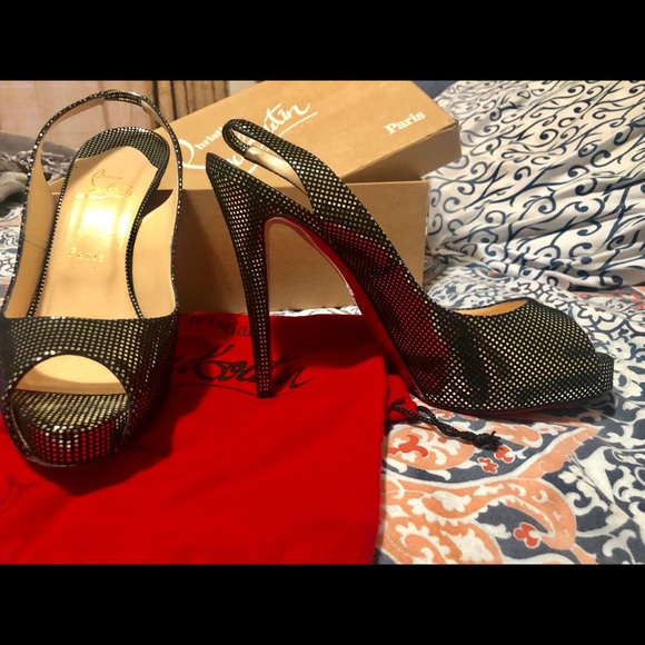 Christian Louboutin N Prive 120 Suede S Square - Picture 1 of 6